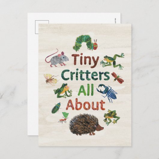 Eric Carle | Tiny Critters Postkarte (Vorne/Hinten)