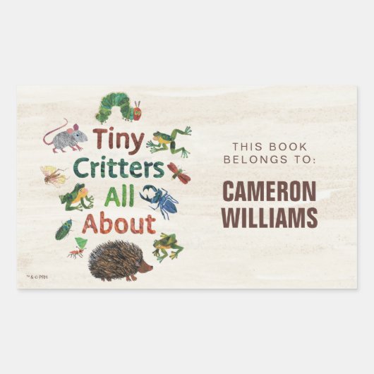 Eric Carle | Tiny Critters Rechteckiger Aufkleber (Vorderseite)