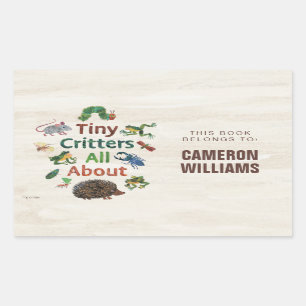 Eric Carle   Tiny Critters Rechteckiger Aufkleber