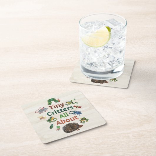 Eric Carle | Tiny Critters Rechteckiger Pappuntersetzer (Vor Ort)