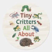 Eric Carle | Tiny Critters Runder Aufkleber (Vorderseite)