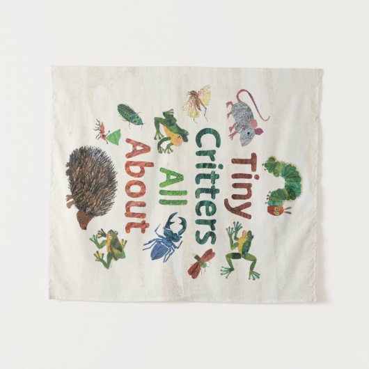 Eric Carle | Tiny Critters Wandteppich (Vorderseite (Horizontal))