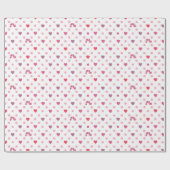 Eric Carle | Valentine Heart Polka Dot Pattern Geschenkpapier (Flach)