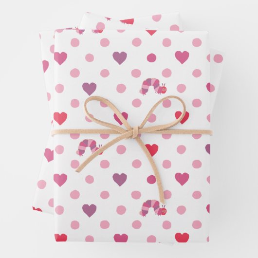 Eric Carle | Valentine Heart Polka Dot Pattern Geschenkpapier Set (Beispiel)