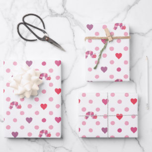 Eric Carle   Valentine Heart Polka Dot Pattern Geschenkpapier Set