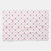 Eric Carle | Valentine Heart Polka Dot Pattern Geschirrtuch (Horizontal)