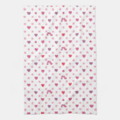 Eric Carle | Valentine Heart Polka Dot Pattern Geschirrtuch (Vertikal)