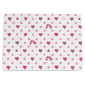 Eric Carle | Valentine Heart Polka Dot Pattern Große Geschenktüte (Vorderseite)