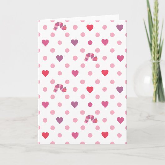 Eric Carle | Valentine Heart Polka Dot Pattern Karte (Vorderseite)
