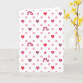 Eric Carle | Valentine Heart Polka Dot Pattern Karte (Gelbe Blume)