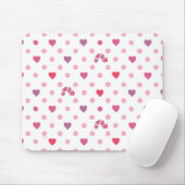 Eric Carle | Valentine Heart Polka Dot Pattern Mousepad (Mit Mouse)