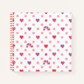 Eric Carle | Valentine Heart Polka Dot Pattern Notizblock (Vorderseite)