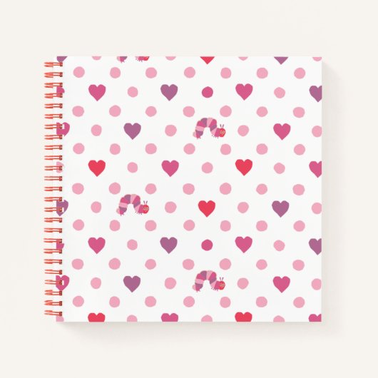 Eric Carle | Valentine Heart Polka Dot Pattern Notizblock (Vorderseite)