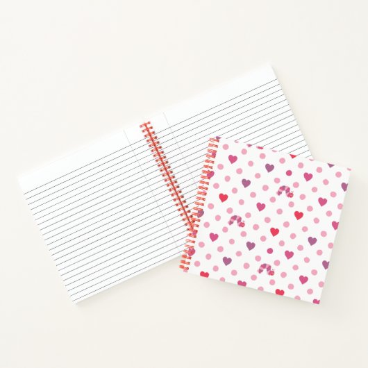 Eric Carle | Valentine Heart Polka Dot Pattern Notizblock (Innenseite)