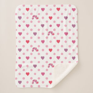 Eric Carle   Valentine Heart Polka Dot Pattern Sherpadecke