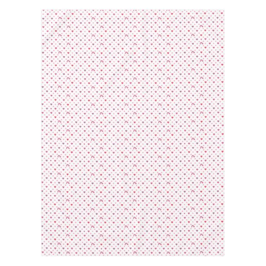 Eric Carle | Valentine Heart Polka Dot Pattern Tischdecke (Vorderseite)