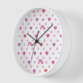 Eric Carle | Valentine Heart Polka Dot Pattern Uhr (Winkel)