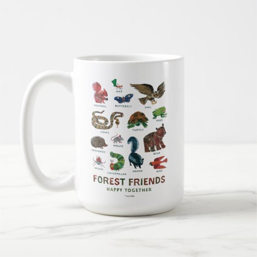 Eric Carle | Waldfreunde glücklich miteinander Kaffeetasse (Links)