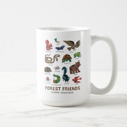 Eric Carle | Waldfreunde glücklich miteinander Kaffeetasse (Rechts)