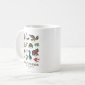Eric Carle | Waldfreunde glücklich miteinander Kaffeetasse (Vorderseite Links)