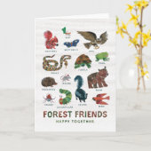 Eric Carle | Waldfreunde glücklich miteinander Karte (Gelbe Blume)