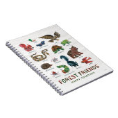 Eric Carle | Waldfreunde glücklich miteinander Notizblock (Rechte Seite)