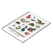 Eric Carle | Waldfreunde glücklich miteinander Notizblock (Linke Seite)