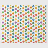 Eric Carle | Weihnachtsmuster der Raupe Geschenkpapier (Flach)