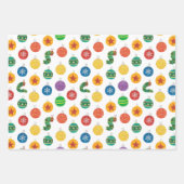 Eric Carle | Weihnachtsmuster der Raupe Geschenkpapier Set (Vorderseite 2)