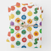 Eric Carle | Weihnachtsmuster der Raupe Geschenkpapier Set (Beispiel)