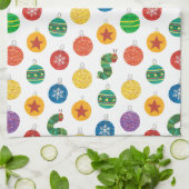 Eric Carle | Weihnachtsmuster der Raupe Geschirrtuch (Gefaltet)