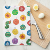 Eric Carle | Weihnachtsmuster der Raupe Geschirrtuch (Viertel Falte)