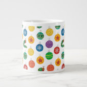 Eric Carle | Weihnachtsmuster der Raupe Jumbo-Tasse (Vorderseite)