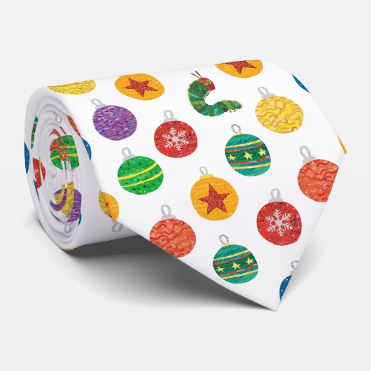 Eric Carle | Weihnachtsmuster der Raupe Krawatte (Gerollt)