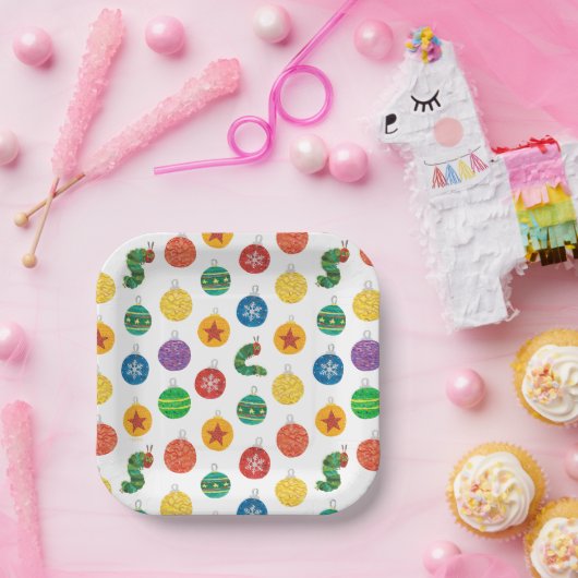 Eric Carle | Weihnachtsmuster der Raupe Pappteller (Party)