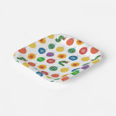 Eric Carle | Weihnachtsmuster der Raupe Pappteller (Gewinkelt)