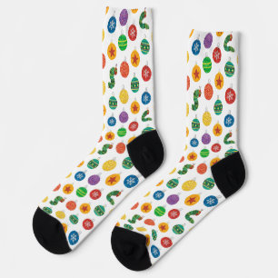 Eric Carle Weihnachtsmuster der Raupe Socken