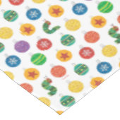 Eric Carle | Weihnachtsmuster der Raupe Tischdecke (Schrägansicht)