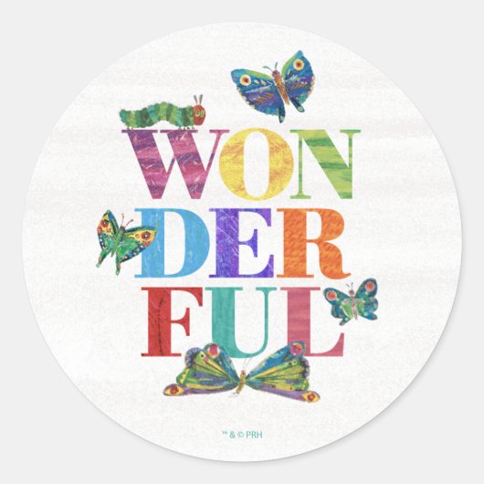 Eric Carle | Wunderbar Runder Aufkleber (Vorderseite)