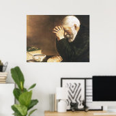 Eric Enstrom Grace Man betet über Brot Print Poster (Heimbüro)