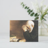 Eric Enstrom Grace Man betet über Brot Print Postkarte (Stehend Vorderseite)