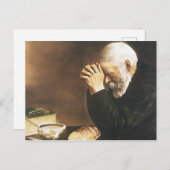 Eric Enstrom Grace Man betet über Brot Print Postkarte (Vorne/Hinten)