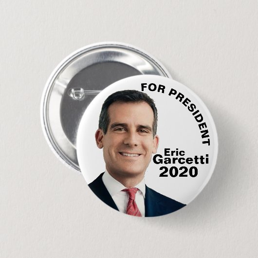 Eric Garcetti für Präsidenten 2020 Button (Vorne & Hinten)
