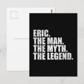 Eric Name, Eric Der Mann Der Mythos Die Legende Postkarte (Vorne/Hinten)