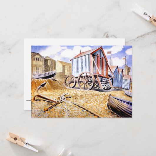 Eric Ravilious - Adelburgh Karte (Vorderseite/Rückseite Beispiel)