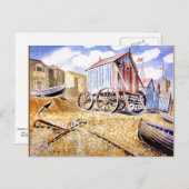 Eric Ravilious - Adelburgh Postkarte (Vorne/Hinten)