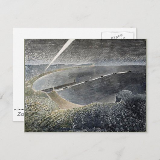 Eric Ravilious Art, Küstenverteidigung Postkarte (Vorne/Hinten)