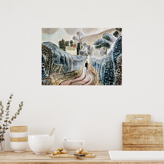 Eric Ravilious Art, Nassnachmittag Poster (Küche)