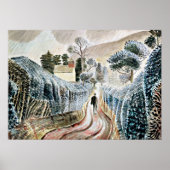 Eric Ravilious Art, Nassnachmittag Poster (Vorne)
