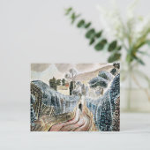 Eric Ravilious Art, Nassnachmittag Postkarte (Stehend Vorderseite)